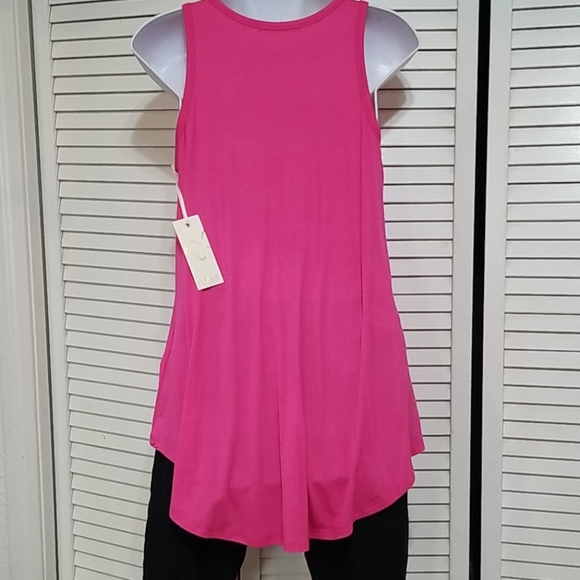 Hot Pink Ladies Tank Top - Picture 2 of 6